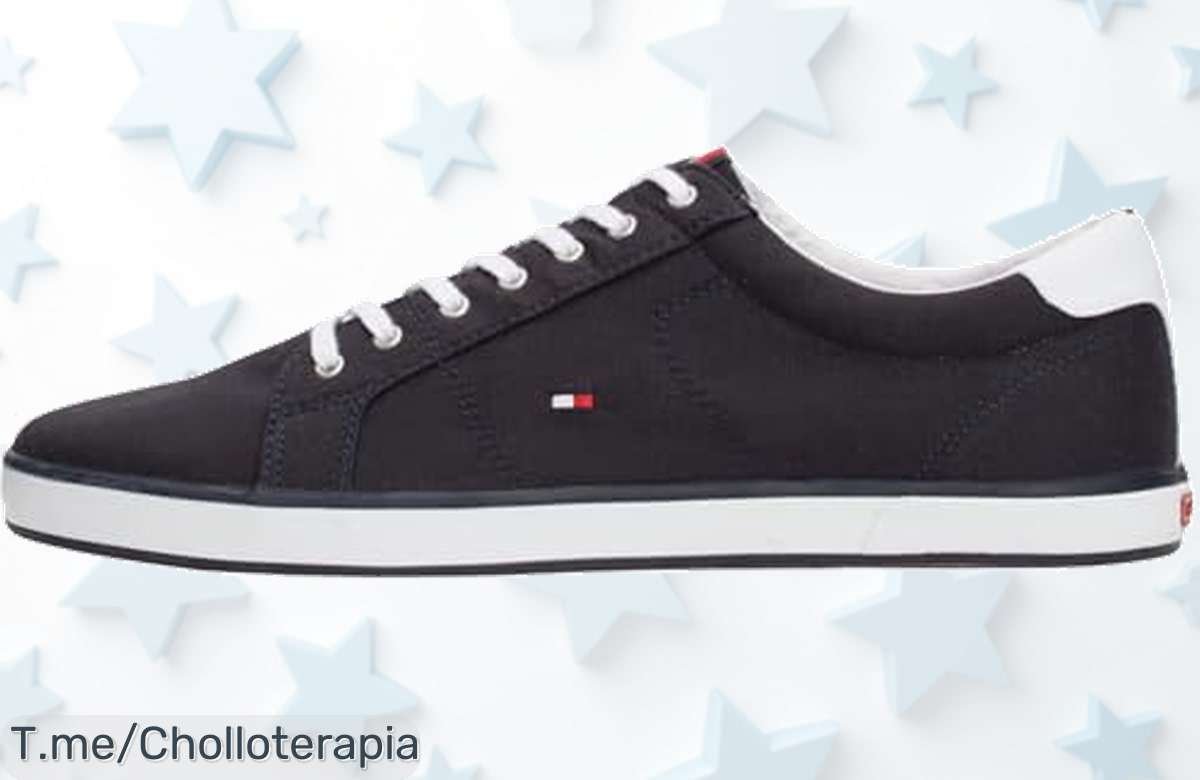 Zapatillas Tommy Hilfiger azul midnight con ajuste perfecto una comodidad que enamora y un super chollo de descuento brutal precio de ganga nunca visto ¡corre antes de que desaparezcan!