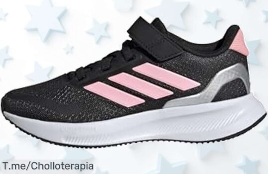 Zapatillas adidas Runfalcon 5 junior con cierre seguro y mediasuela Cloudfoam para máxima comodidad en cada paso precio loco nunca visto corre por este ofertón limitado compra ya