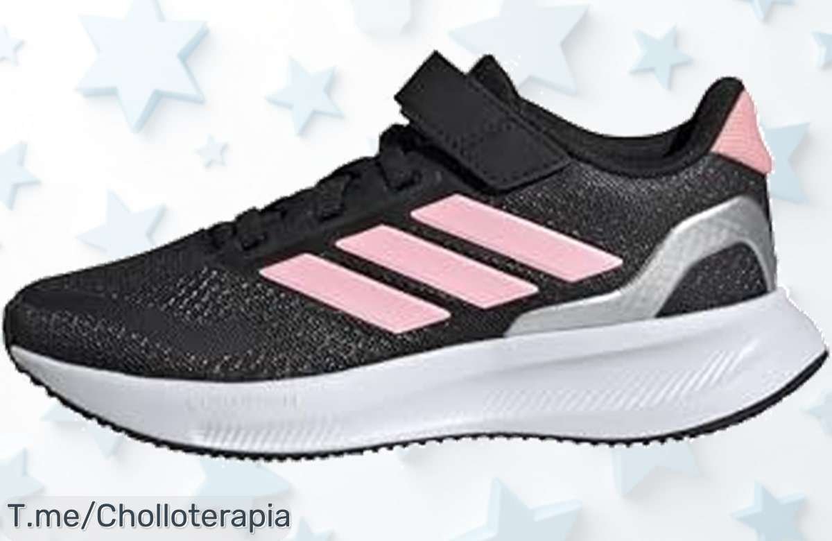 Zapatillas adidas Runfalcon 5 junior con cierre seguro y mediasuela Cloudfoam para máxima comodidad en cada paso precio loco nunca visto corre por este ofertón limitado compra ya