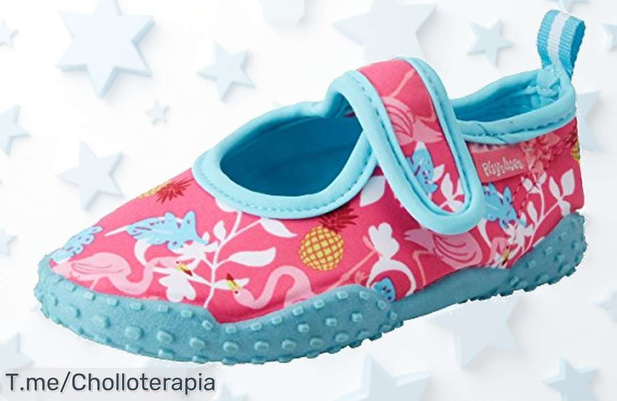 Zapatos acuáticos Playshoes con malla que respira y tacón plano un ofertón nunca visto para peques corre aprovecha este super chollo antes de que desaparezca