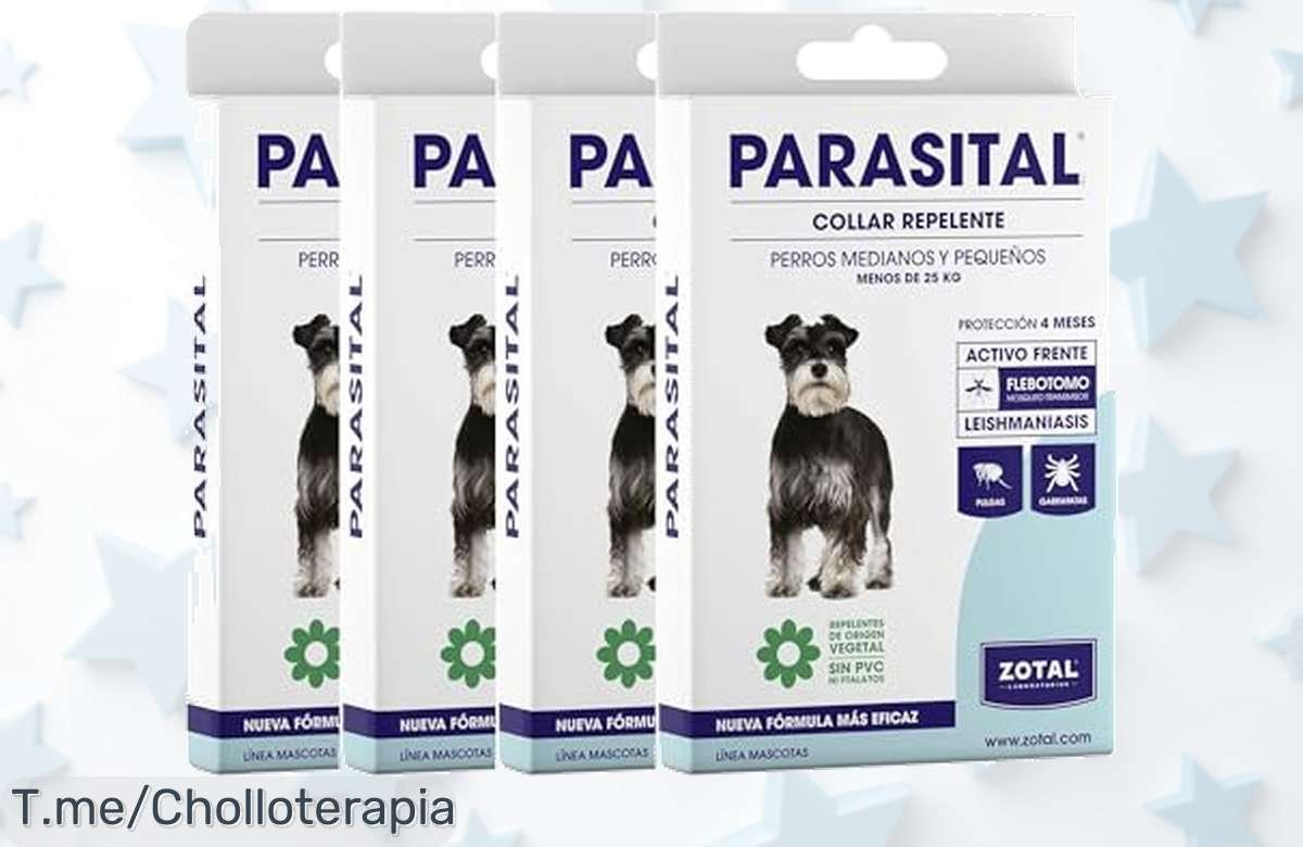 Zotal Parasital collar antiparasitario con protección natural hasta 4 meses resistente al agua precio loco y descuento brutal solo hoy aprovecha este super chollo único