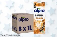alpro bebida vegetal de almendra pack de 8 litro con un precio loco y descuento brutal para cuidar tus huesos disfruta un café cremoso ya corre que se agota no lo pierdas