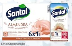 bebida vegetal santal almendra sin azúcar sabor súper suave y fresquito con un descuento brutal precio de ganga que no dura aprovecha este ofertón ya antes de que se acabe