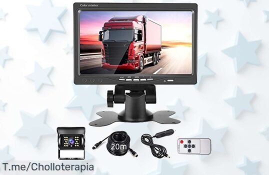 cámara de marcha atrás con pantalla 7” y visión nocturna irresistible super chollo con descuento brutal calidad pro para tu coche no pierdas este ofertón único corre ya