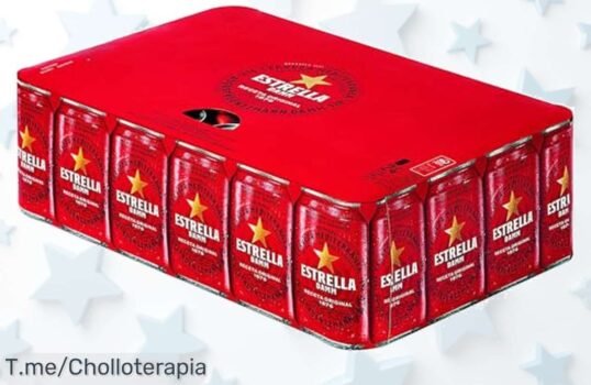 consigue ahora la caja de 24 latas estrella damm sabor auténtico desde 1876 con un precio loco descuento brutal y super chollo oferta limitada no lo dejes escapar