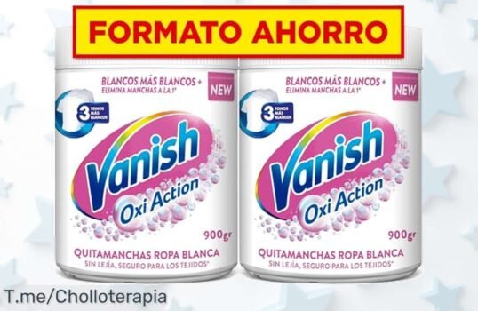 consigue vanish oxi action 2x900g con un descuento brutal elimina manchas difíciles y blanquea sin lejía precio loco solo por tiempo limitado actúa ya antes que se agote este ofertón