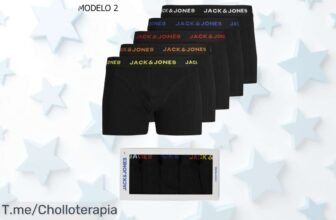 descubre el pack 5 boxers jack & jones con tela súper resistente y elástica una oferta única precio loco descuento brutal corre que vuelan antes que se agote