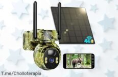 descubre la cámara 4g con panel solar y visión nocturna en color un ofertón de precio loco con imagen 2k alerta instantánea y sin wifi aprovecha este descuento brutal ya