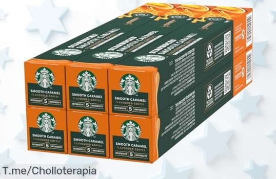 disfruta starbucks caramel nespresso 60 cápsulas café 100 arábica sabor suave y dulce un ofertón con descuento brutal precio de ganga único y limitado ¡corre ya!