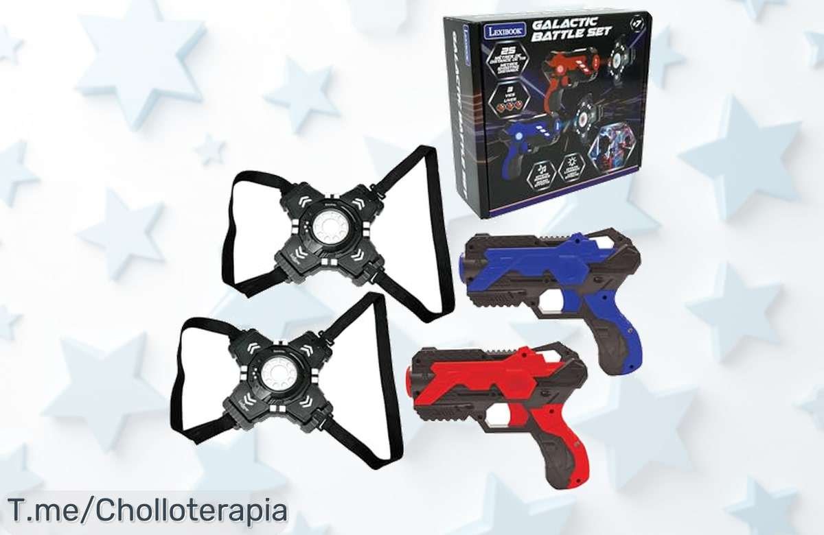 lexibook galactic battle set con pistolas láser y efectos reales precio loco super chollo limitado no pierdas este ofertón corre antes que desaparezca