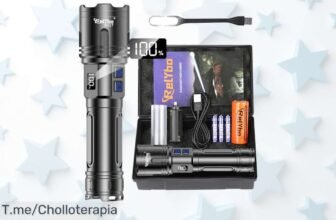 linterna led brutal de un millón de lúmenes que alumbra a 1600 metros precio loco y descuento brutal nunca visto aprovecha este super chollo antes que se acabe