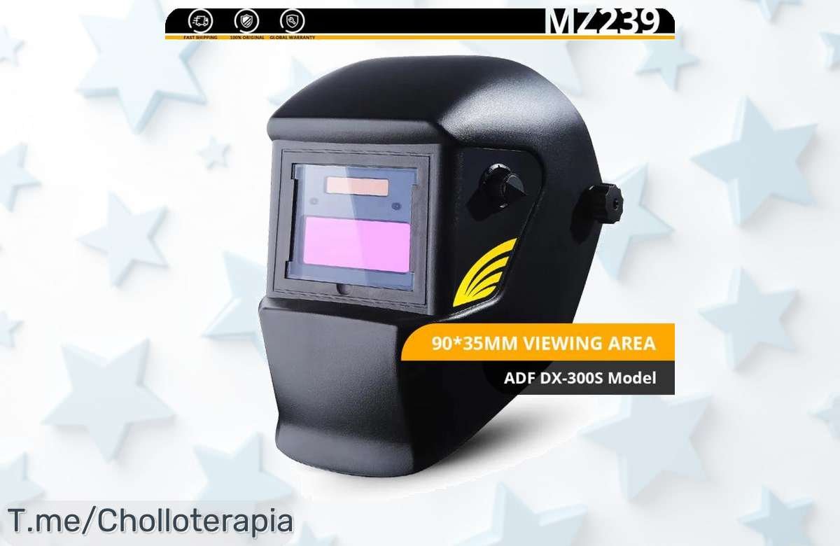 máscara de soldadura solar con oscurecimiento automático la pasada oferta que protege tus ojos a tope no esperes más super chollo precio loco y descuento brutal limitado compra ya