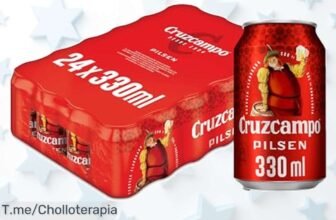 no dejes pasar este ofertón en cruzcampo pilsen pack 24 latas con sabor único y espuma cremosa disfrútalo ya a un precio loco solo por tiempo limitado corre rápido