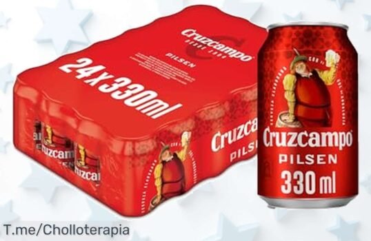 no dejes pasar este ofertón en cruzcampo pilsen pack 24 latas con sabor único y espuma cremosa disfrútalo ya a un precio loco solo por tiempo limitado corre rápido