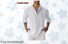 nueva camisa de lino con estilo único y súper ligera al mejor precio de ganga nunca visto aprovecha este ofertón exclusivo que vuela en pocas unidades compra ya