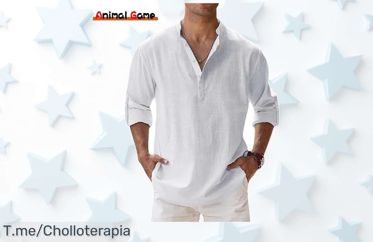 nueva camisa de lino con estilo único y súper ligera al mejor precio de ganga nunca visto aprovecha este ofertón exclusivo que vuela en pocas unidades compra ya