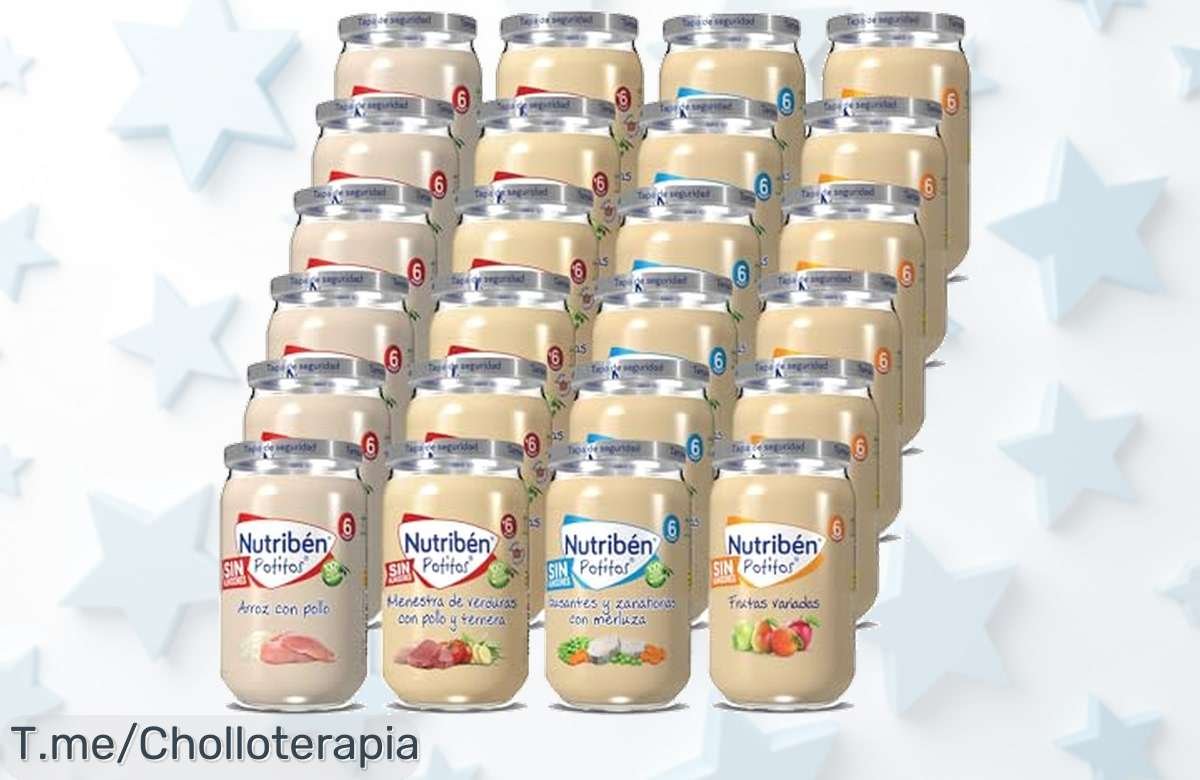 nutribén pack 24 potitos variados con ingredientes naturales sin alérgenos clave precio loco nunca visto super chollo solo hoy aprovecha este ofertón antes que se acabe