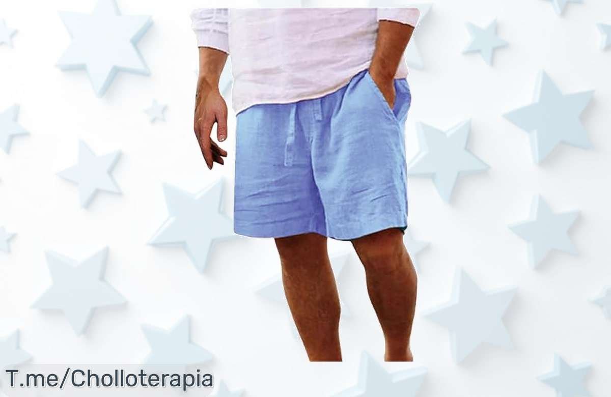 pantalones cortos para hombre súper ligeros y resistentes con cordón y bolsillo en precio loco nunca visto aprovecha este ofertón de verano antes que se acabe