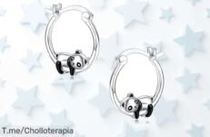 pendientes de panda con baño oro 18k hipoalergénicos el super chollo que tu niña merece aprovecha este descuentazo brutal nunca visto precio loco y oferta limitada actúa ya