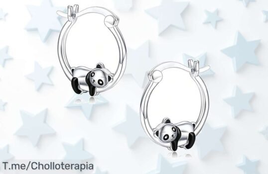 pendientes de panda con baño oro 18k hipoalergénicos el super chollo que tu niña merece aprovecha este descuentazo brutal nunca visto precio loco y oferta limitada actúa ya