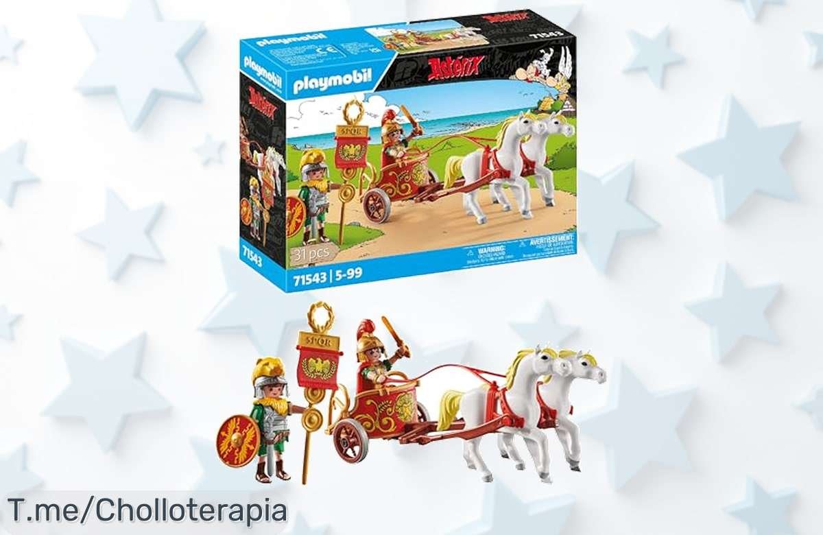 playmobil asterix con cuadriga romana y piezas removibles el super chollo que trae diversión legendaria ahora con descuento brutal no dejes pasar este ofertón único y limitado