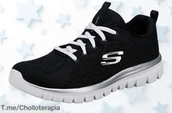 skechers graceful mujer en negro con estilo único y comodidad total aprovecha este descontón brutal nunca visto corre que vuelan lleva tu par ahora