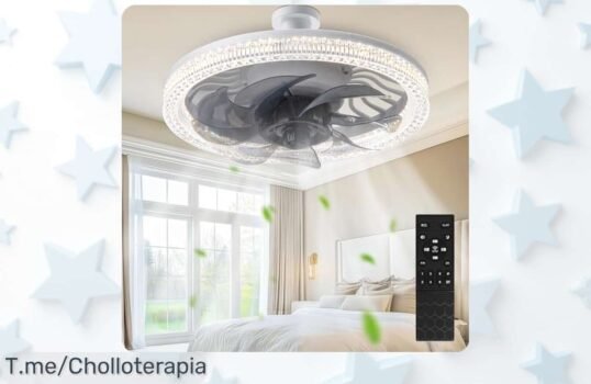ventilador de techo con luz regulable y mando a distancia super silencioso con 4 velocidades disfrútalo hoy al precio loco descuento brutal oferta limitada ¡compra ya este súper chollo!