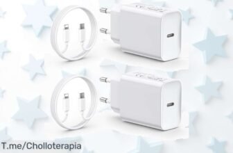2pack cargadores 30W ultra rápidos con cable largo y protección total disfruta un super chollo y descuento brutal nunca visto compra ya antes que se acaben