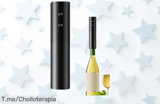 Abridor de vino eléctrico en 7 segundos disfruta sin esfuerzo con este super chollo nunca visto corre antes que vuelen el ofertón y precio loco se acabe