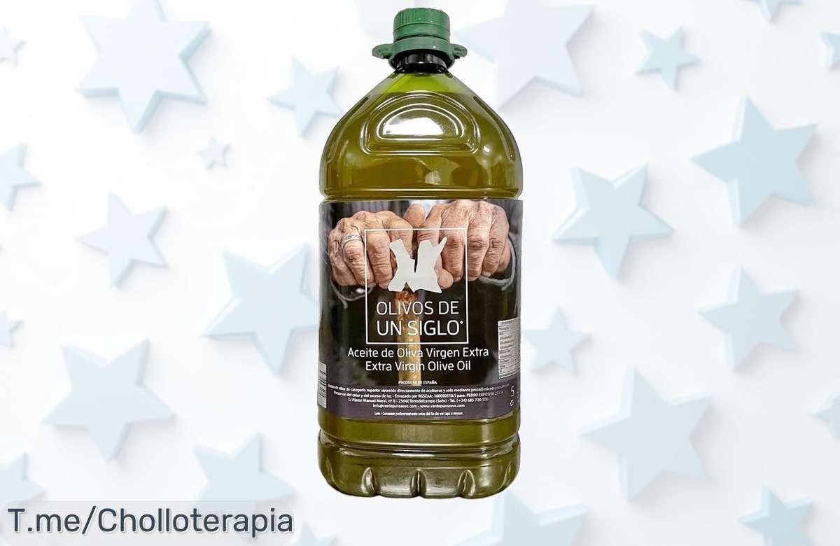 Aceite de oliva virgen extra 5L de olivos centenarios con sabor único a precio loco jamás visto un super chollo que mejora tu cocina oferta limitada corre ya