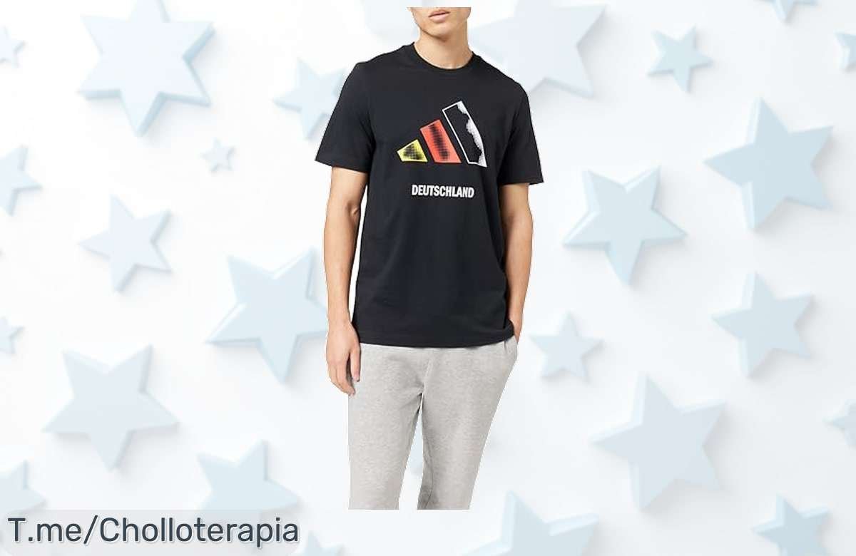 Adidas Germany 3BAR logo negro con detalles que brillan, seca rápido y aguanta todo precio loco nunca visto aprovecha este super chollo antes que desaparezca