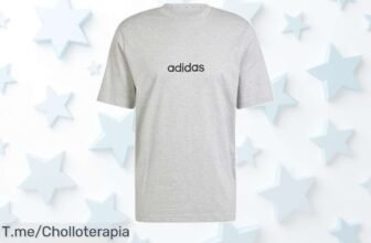Adidas hombre Essentials XL en gris y negro con tela duradera es el super chollo que necesitas para estar siempre a la moda no lo dejes escapar oferta limitada