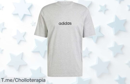 Adidas hombre Essentials XL en gris y negro con tela duradera es el super chollo que necesitas para estar siempre a la moda no lo dejes escapar oferta limitada