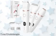 Afeitadora eléctrica 3 en 1 para mujer con motor potente que elimina el vello sin dolor ni tirones oferta brutal por tiempo limitado precio de ganga nunca visto ¡aprovecha ya!