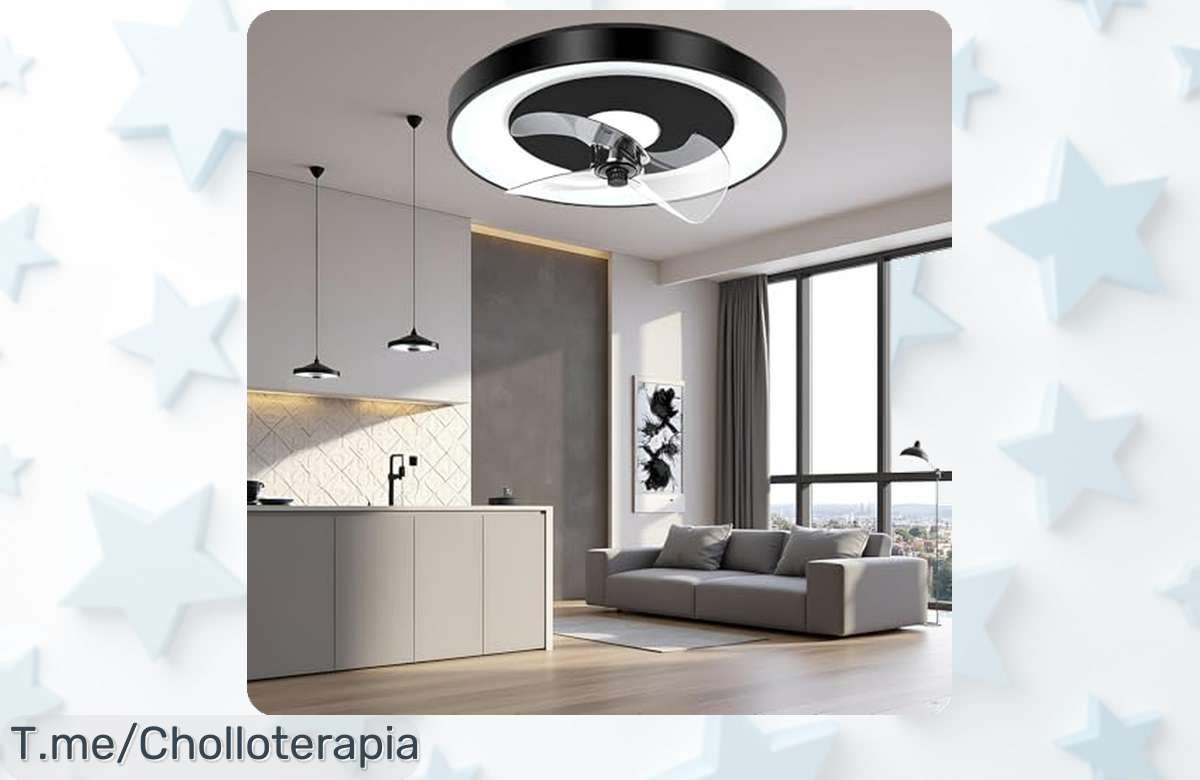 Aigostar ventilador de techo con luz Alexa edición limitada 40W y mando mando a distancia disfruta del precio loco nunca visto con descuento brutal corre que es ofertón único