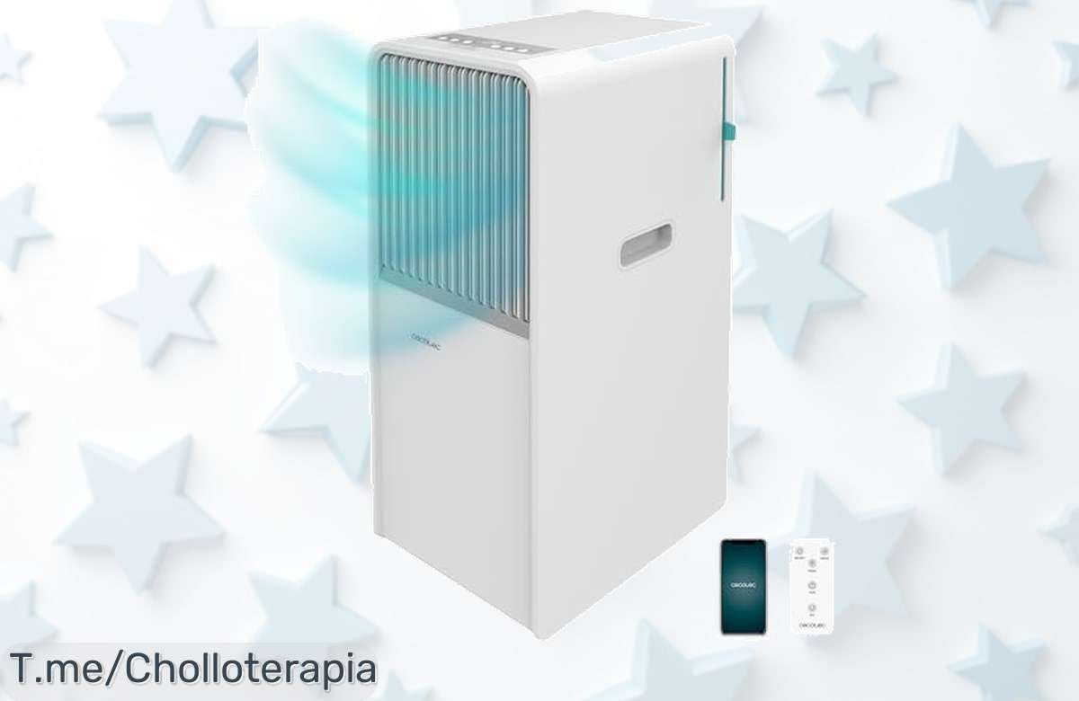 Aire acondicionado portátil Cecotec ForceClima con 7000 BTU y wifi que enfría rápido hasta 14 m² a un precio loco solo por tiempo limitado ¡no pierdas este ofertón único!