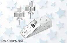 Alarma de puerta con súper alarma de 120dB y doble cerradura portátil protegerá tu hogar en segundos no pierdas este ofertón nunca visto con descuento brutal precio loco compra ya