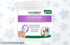Almohadillas Vet’s Best para oídos de perro con limpio natural y frescura garantía precio loco descuento brutal ofertón nunca visto aprovecha ya oferta limitada