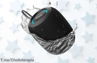 Altavoz bluetooth portátil resistente al agua con potencia única y luces rgb para fiestas nonstop aprovecha este super chollo con descuento brutal oferta limitada corre ya