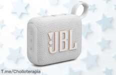 Altavoz inalámbrico portátil JBL GO 4 con sonido potente y resistente al agua, ahora a precio rebajado, disfruta hasta 9 horas de música continua y conecta varios para un fiestón stereo ¡Oferta limitada que no puedes perder!