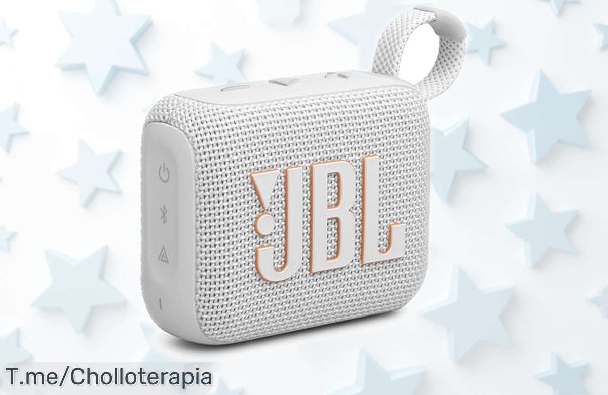 Altavoz inalámbrico portátil JBL GO 4 con sonido potente y resistente al agua, ahora a precio rebajado, disfruta hasta 9 horas de música continua y conecta varios para un fiestón stereo ¡Oferta limitada que no puedes perder!