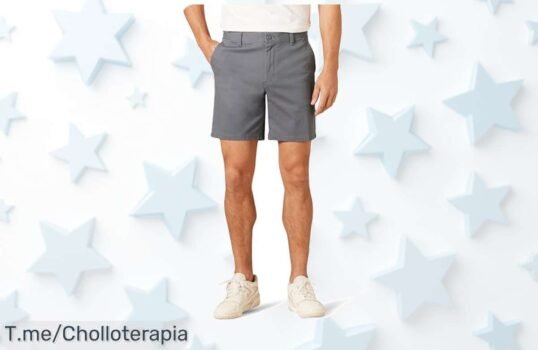 Amazon essentials pantalones cortos chinos elásticos que realzan tu figura con un ofertón y descuento brutal nunca visto aprovecha este super chollo de precio loco urgente compra ya