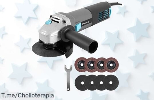 Amoladora power 1000W con filtro y 8 discos a 16000 rpm un ofertón nunca visto para cortar fácil y rápido precio loco compra ya que vuelan las unidades