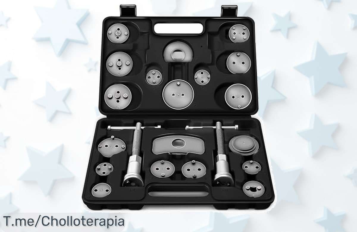 Aprovecha este super chollo tresko reposicionador de pistones con 22 piezas fuertes y fáciles que ahorran tiempo en frenos precio loco oferta única limitada ¡corre ya!