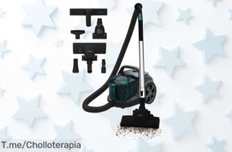 Aspiradora Cecotec Conga Rockstar Cyclonic XL ProAnimal con potencia brutal y filtro HEPA doble para mascotas ¡ofertón con descuento brutal, precio loco solo por tiempo limitado!