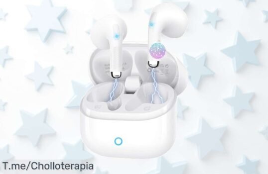 Auriculares inalámbricos con sonido brutal y batería de 50h IPX7 a precio loco solo por tiempo limitado ¡aprovecha este ofertón nunca visto antes!