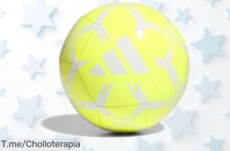 Balón adidas Starlancer Club súper resistente que no pierde aire, rebajado a precio de ganga para que pongas en marcha tu partido ¡corre antes de que se acabe esta oferta brutal!