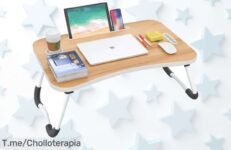 Bandeja para cama plegable con soporte portátil y libros a precio loco disfruta de un descuento brutal nunca visto aprovecha este ofertón único ahora mismo