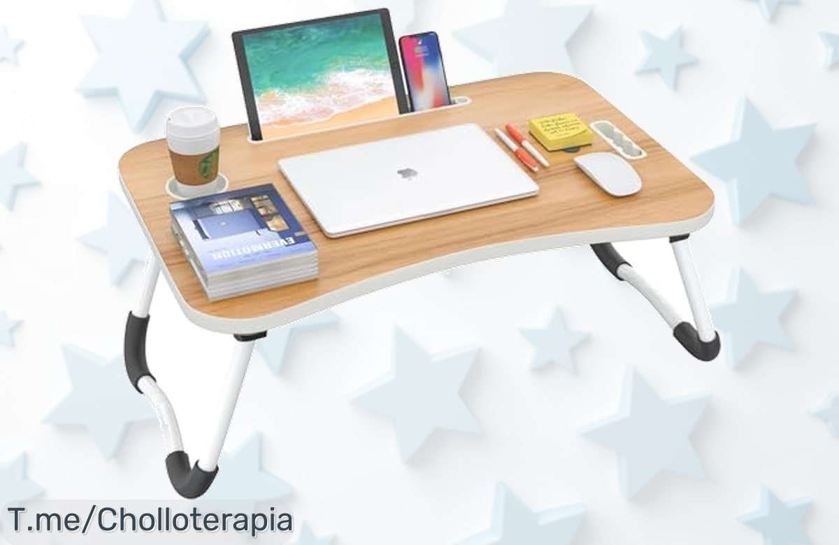 Bandeja para cama plegable con soporte portátil y libros a precio loco disfruta de un descuento brutal nunca visto aprovecha este ofertón único ahora mismo