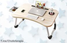 Bandeja para cama ultraligera y súper resistente con diseño multifunción que simplifica tu vida aprovecha este precio loco nunca visto y llévate el ofertón ya¡